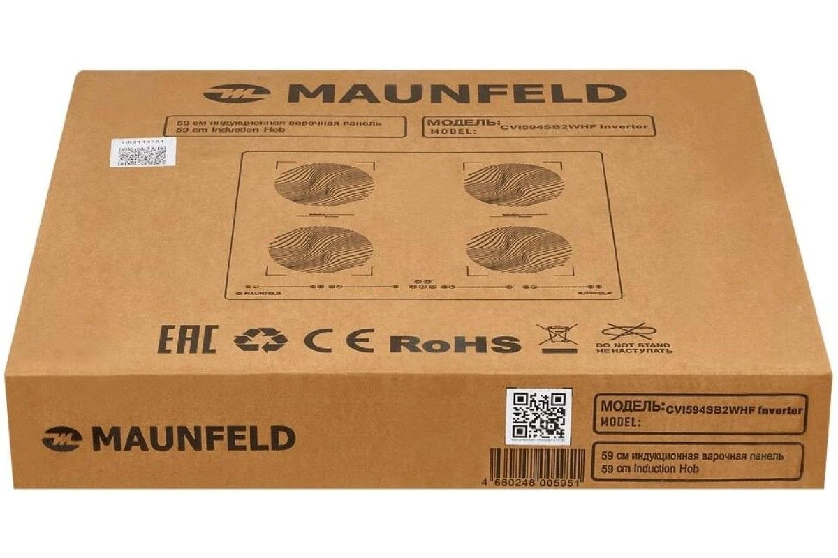Индукционная варочная панель Maunfeld CVI594SB2WHF Inverter