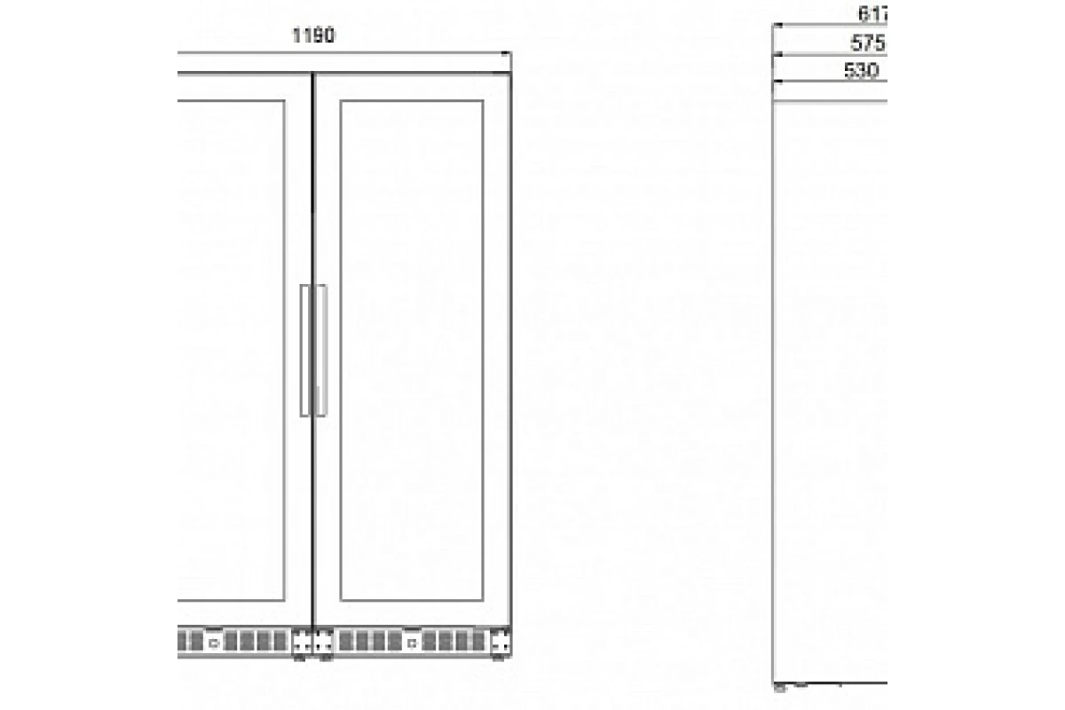 Винный шкаф Dometic E115FG VinoView Double Elegance