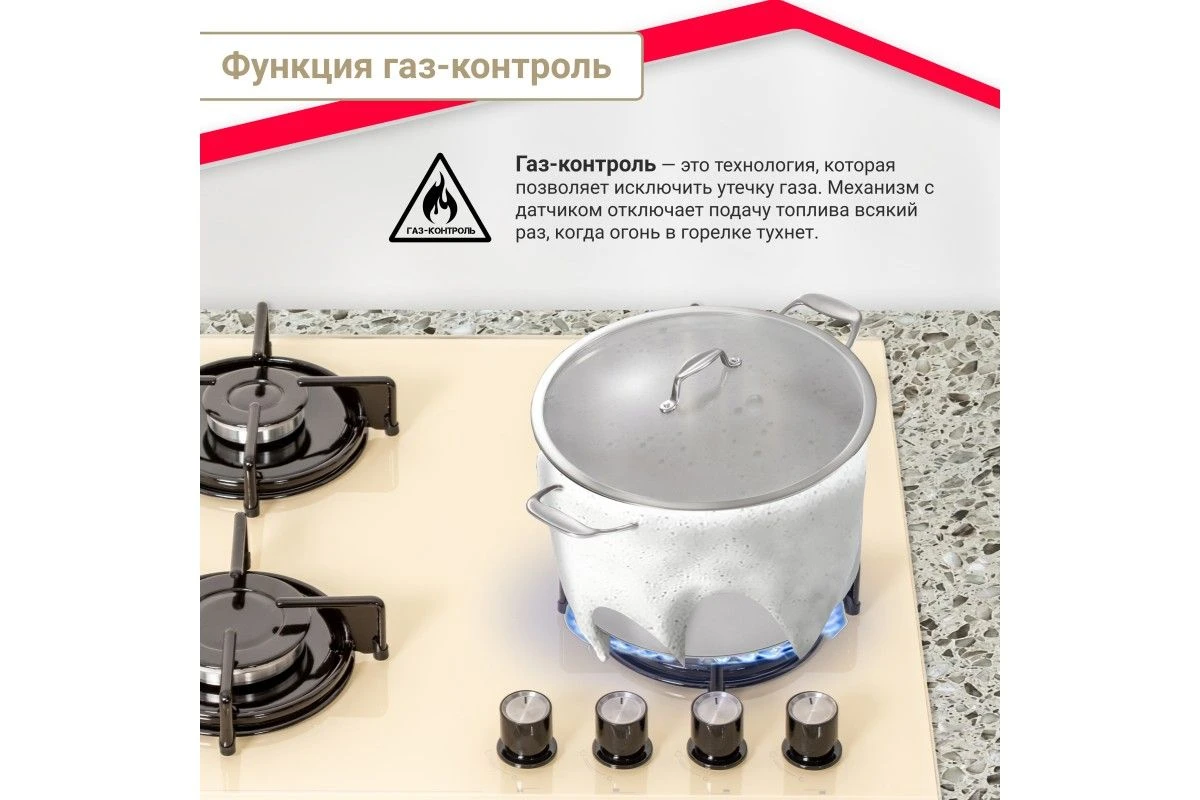 Газовая варочная поверхность Simfer H60N40J570