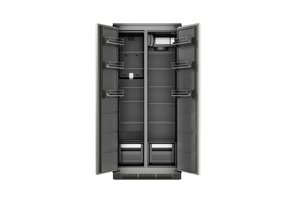 Встраиваемый двухкамерный холодильник LEX LBI400SB Grey
