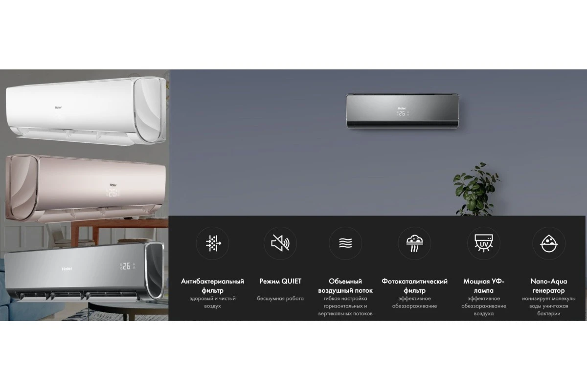 Кондиционер Haier Flexera AS18NS6ERA-W/1U50S2SJ3FA