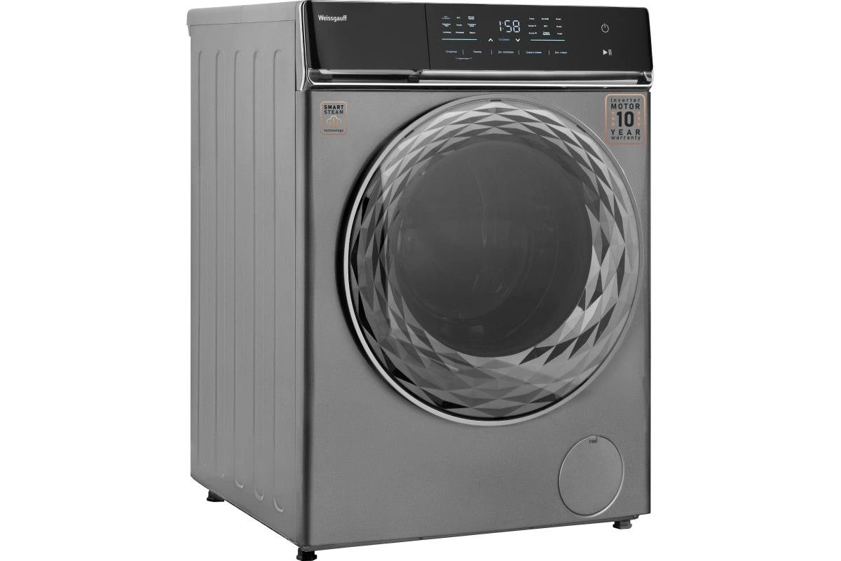 Стиральная машина с инвертором и паром Weissgauff WM 879 Diamond Inverter Steam