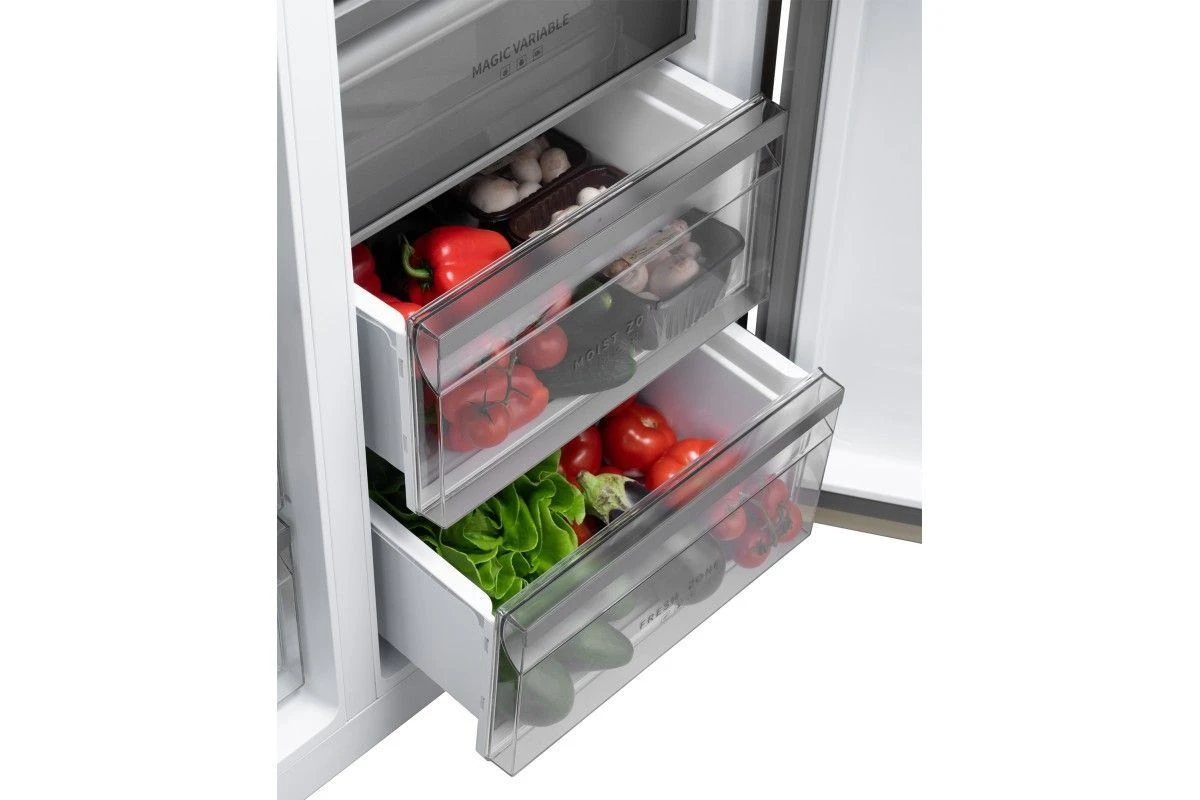 Отдельностоящий холодильник с инвертором Weissgauff WSBS 1036 Inverter NoFrost Premium Сhampagne Glass