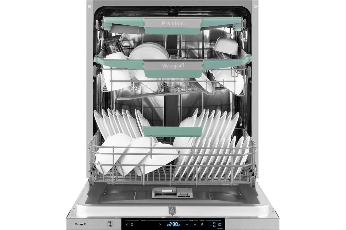 Умная встраиваемая посудомоечная машина Weissgauff BDW 6150 Touch DC Inverter Wi-Fi