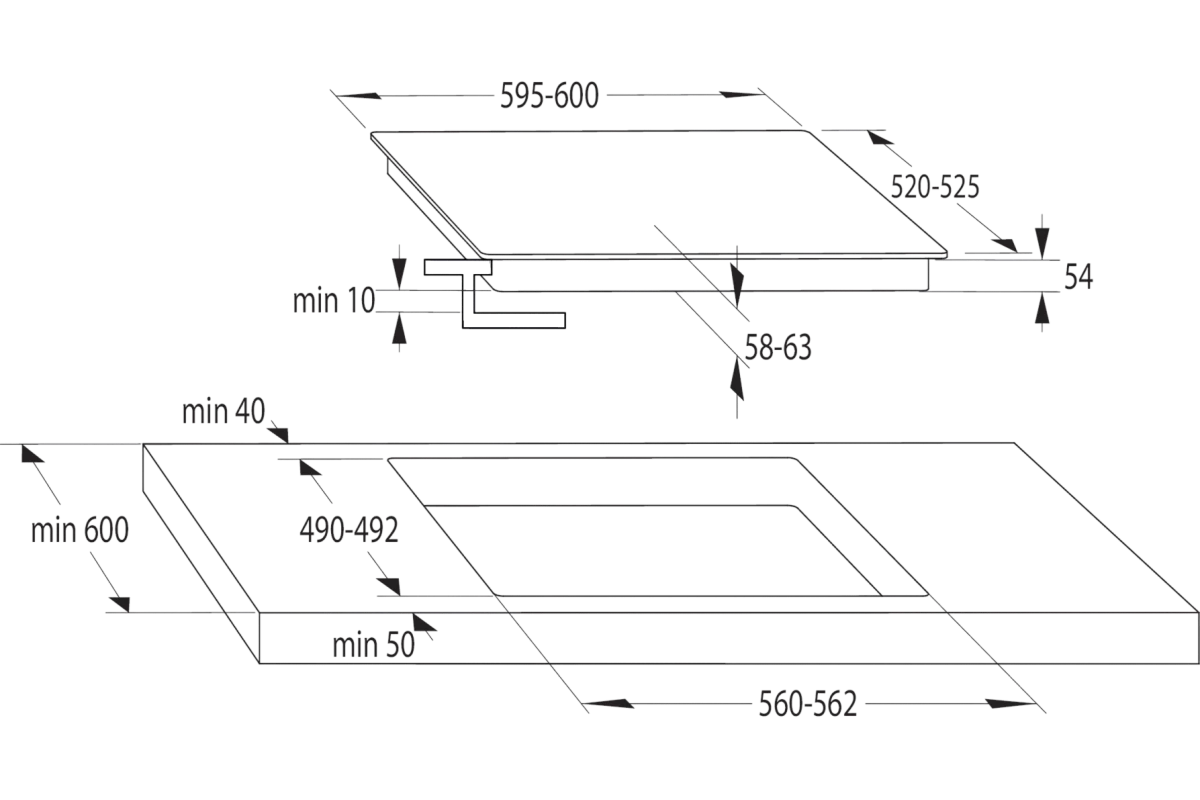 Варочная панель Hisense HIC6422BSC
