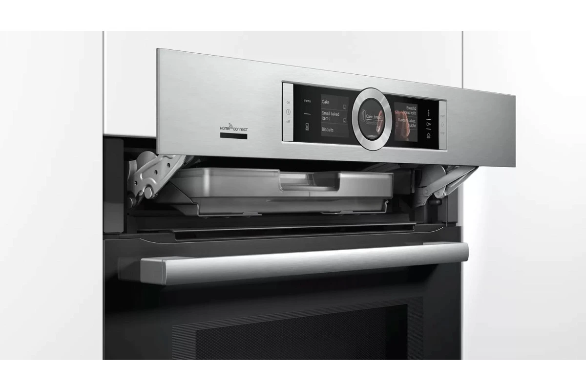 Духовой шкаф с микроволнами и паром Bosch HNG6764S6