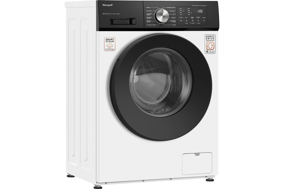 Стиральная машина с прямым приводом Weissgauff WM 45127 Direct Drive Inverter Steam
