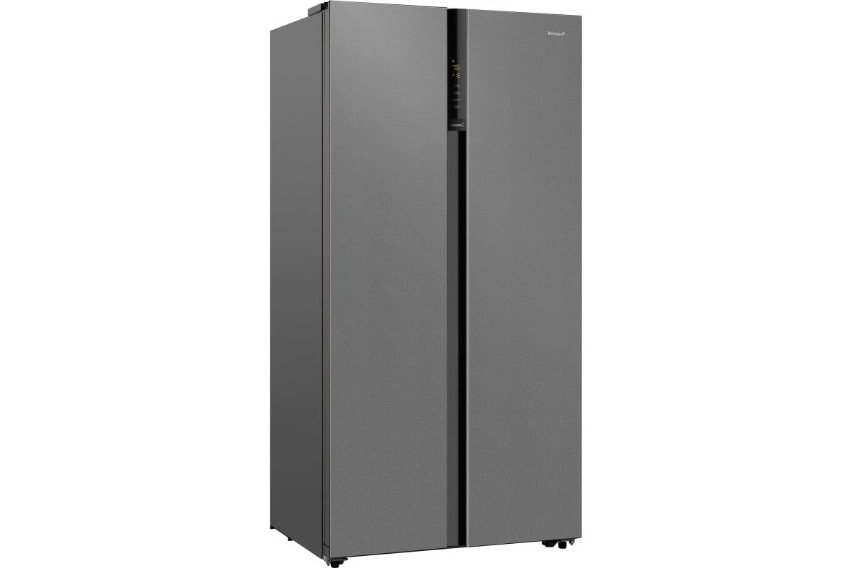 Отдельностоящий холодильник с инвертором Weissgauff WSBS 600 NoFrost Inverter Bru Steel Glass