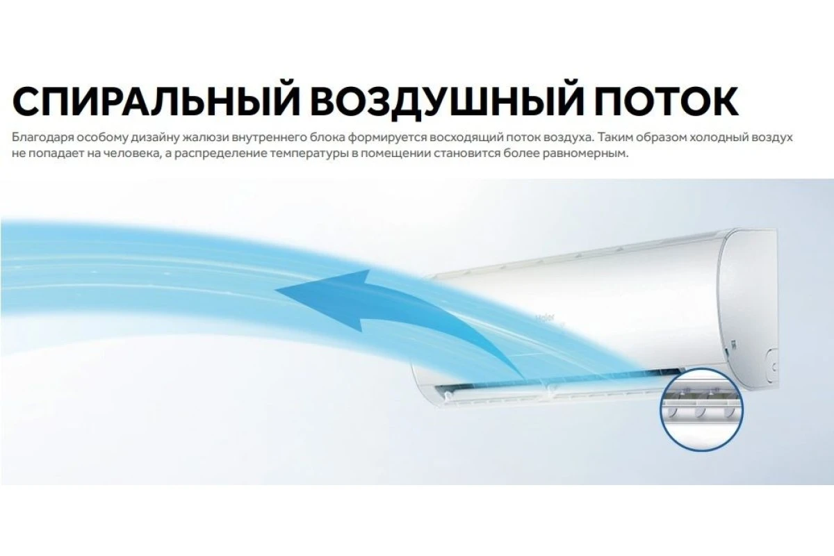 Кондиционер Haier Stellar AS25SHP2HRA-W/1U25SHP2FRA