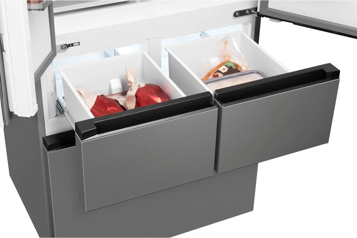 Отдельностоящий холодильник Weissgauff WFD 450 Built-in Inverter NoFrost Inox