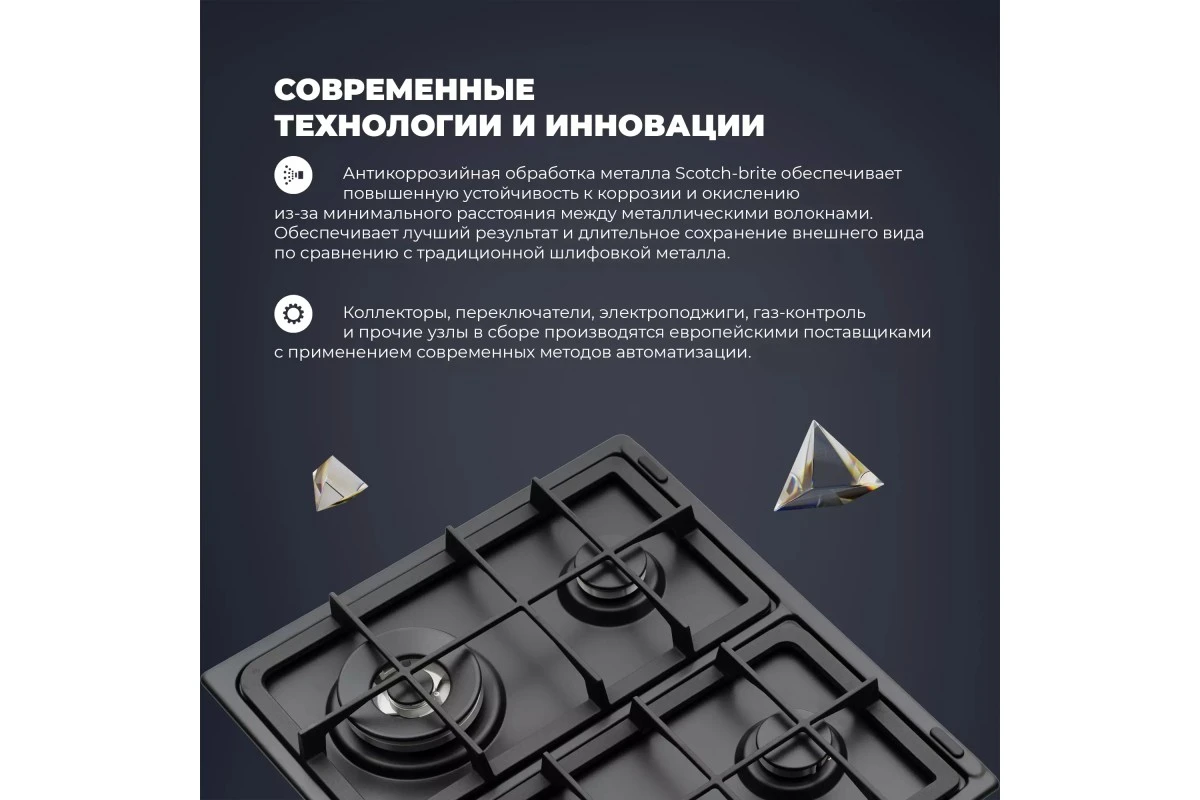 Газовая варочная панель DeLonghi ANF 46 PRO RUS