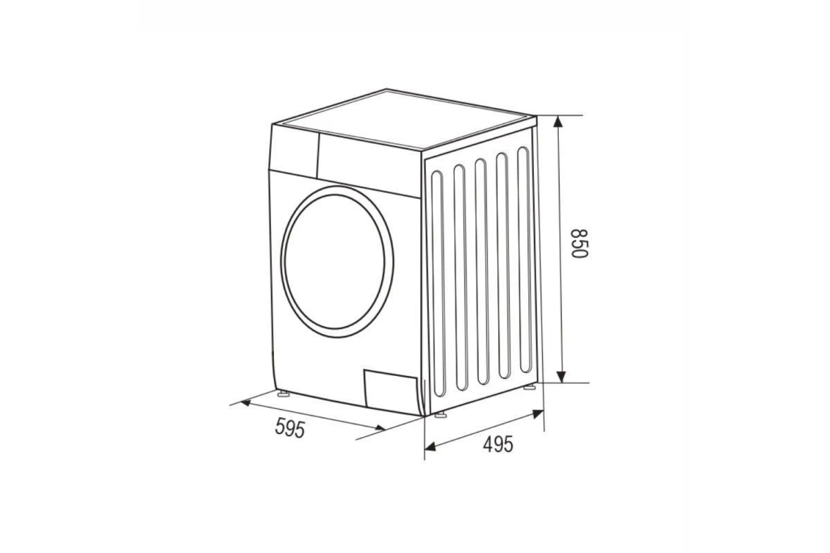 Стиральная машина узкая ZUGEL ZWS7141I Inverter