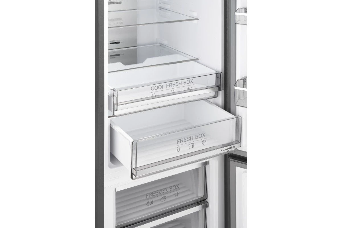 Отдельностоящий холодильник с инвертором Weissgauff WRK 2000 Total NoFrost Inverter Bru Steel Glass