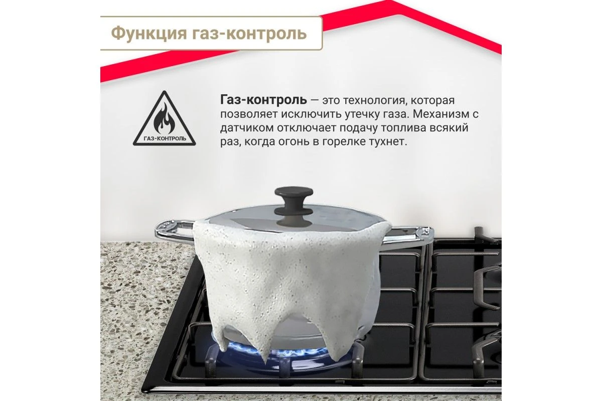 Газовая варочная панель Simfer H60Q40B570