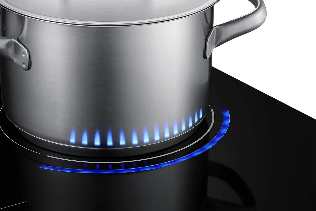 Индукционная панель Samsung NZ64R9777GK с технологией Virtual Flame™