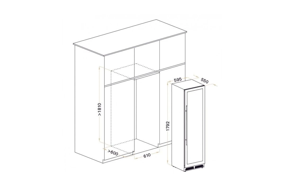 Винный шкаф Meyvel MV98-KST3 (Slim)