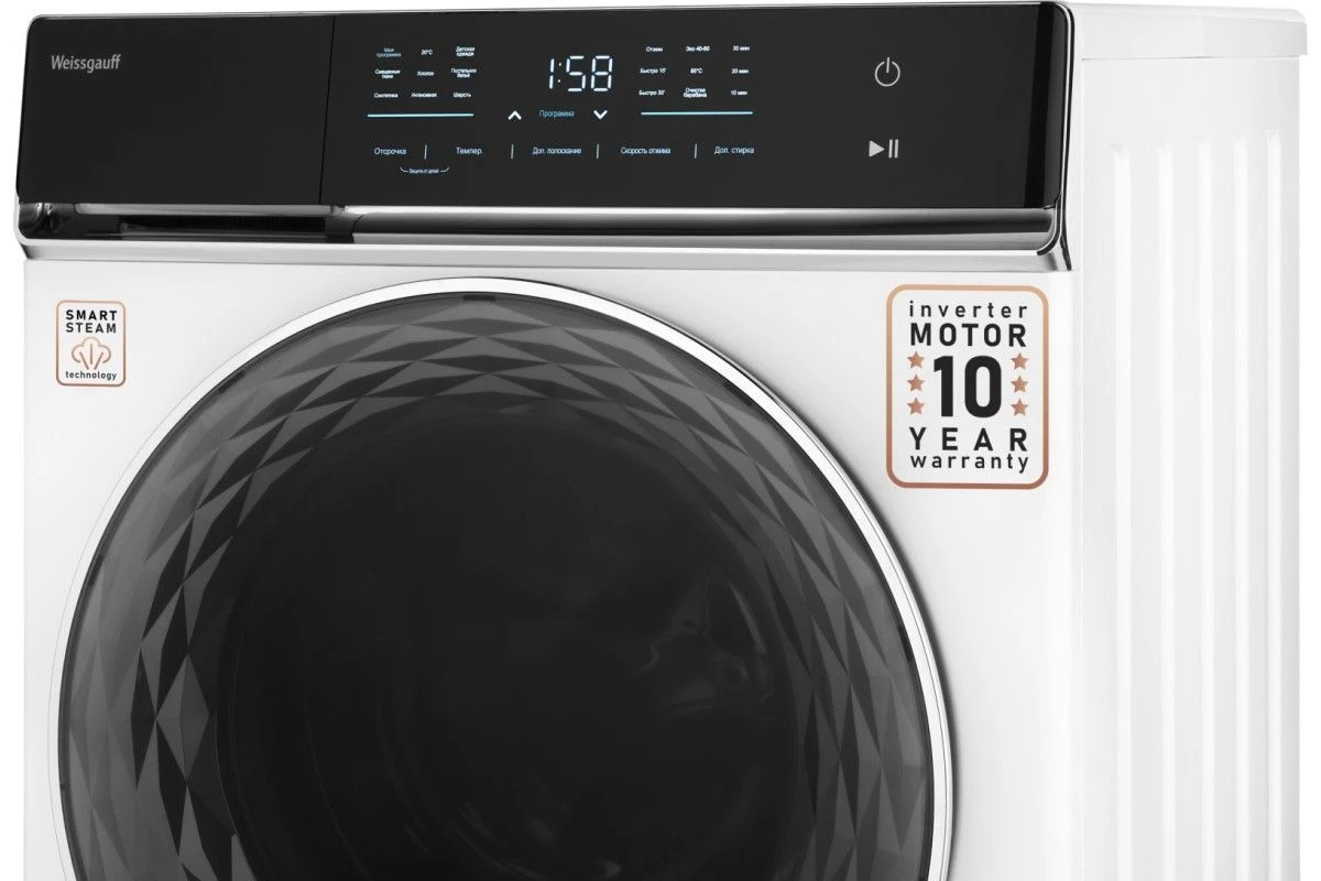 Стиральная машина с инвертором и паром Weissgauff WM 779 Diamond Inverter Steam
