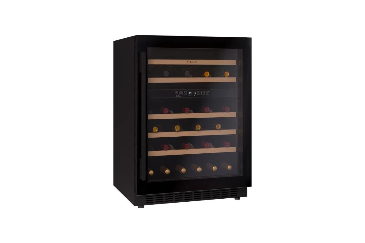 Винный шкаф отдельностоящий LEX LWD6046BL DUAL ZONE