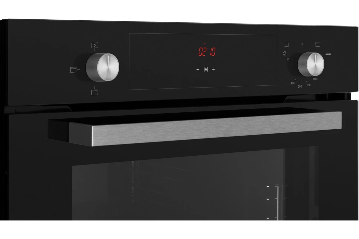 Духовой шкаф газовый Weissgauff WGO 706 D BLACK GLASS