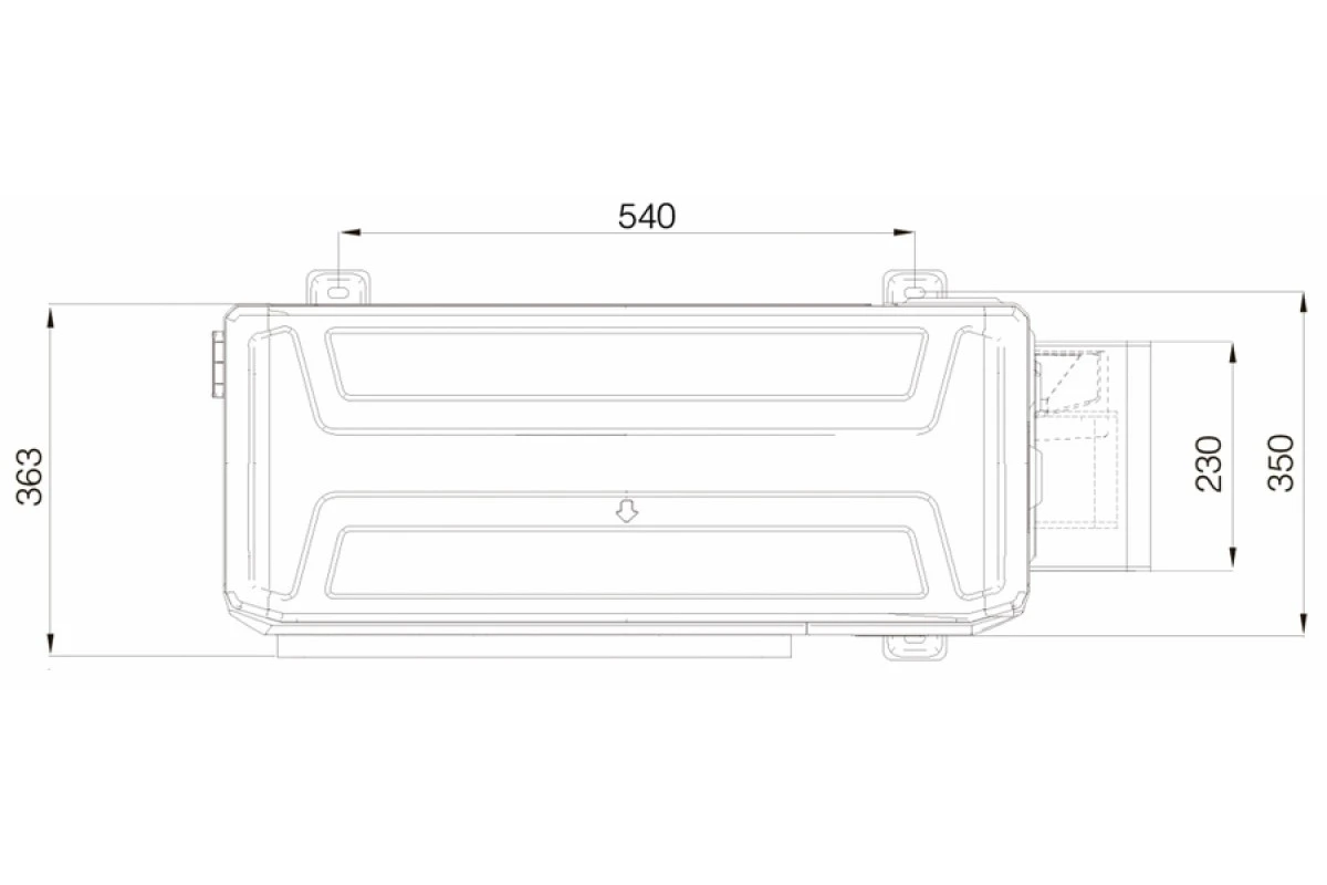 Кассетный кондиционер Excon CR-01-0714