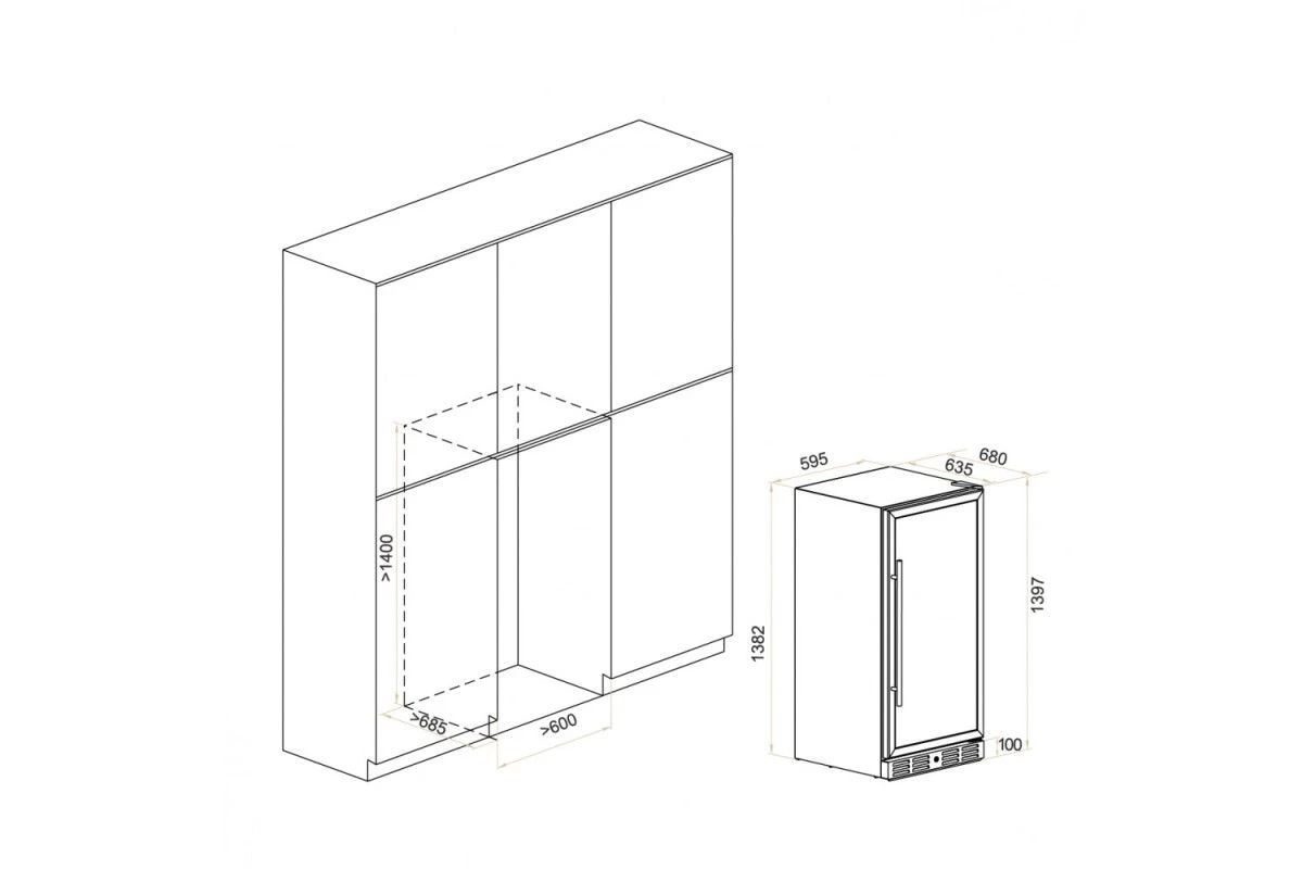 Винный шкаф Meyvel MV116-KST2