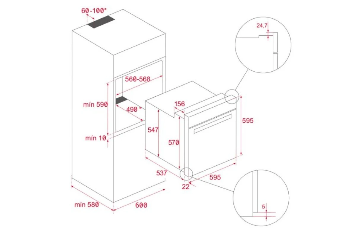 Духовой шкаф Teka HLB 8300 Black glass