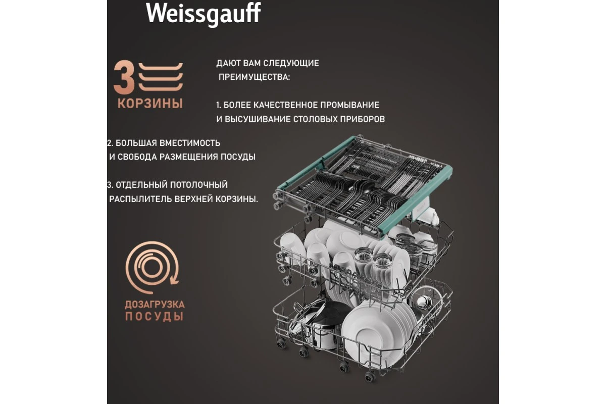 Посудомоечная машина Weissgauff DW 6015