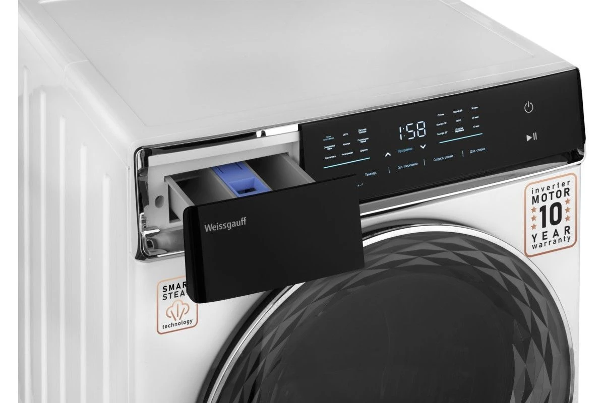 Стиральная машина с инвертором и паром Weissgauff WM 779 Diamond Inverter Steam