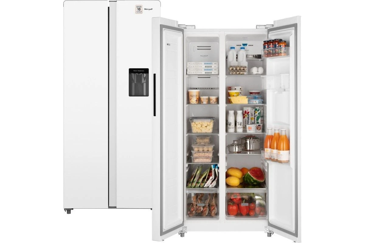 Отдельностоящий холодильник с инвертором и подачей воды Weissgauff WSBS 600 W NoFrost Inverter Water Dispenser