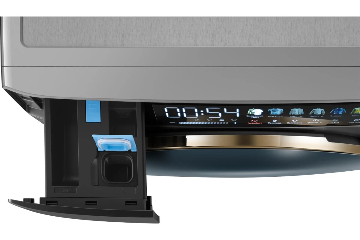 Стиральная машина с сушкой Weissgauff WMD 58411 Direct Drive Inverter Premium Steam Steel