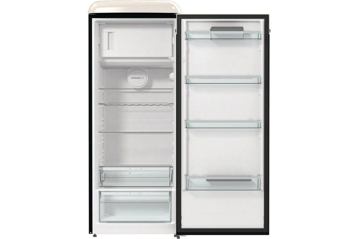 Отдельностоящий двухкамерный холодильник Gorenje OBRB615DBK