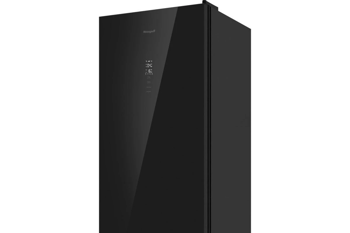 Отдельностоящий холодильник с инвертором Weissgauff WRK 185 Total NoFrost Inverter Black Glass