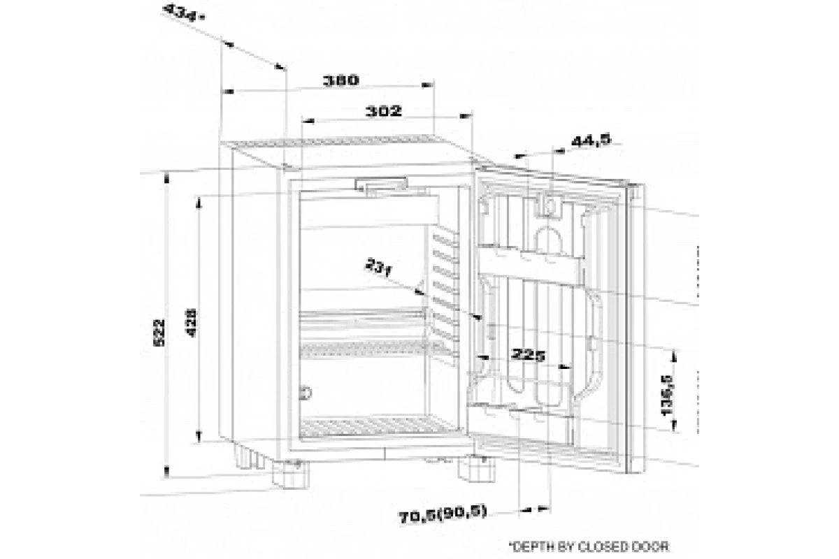 Минибар Dometic RH 439 LDFS