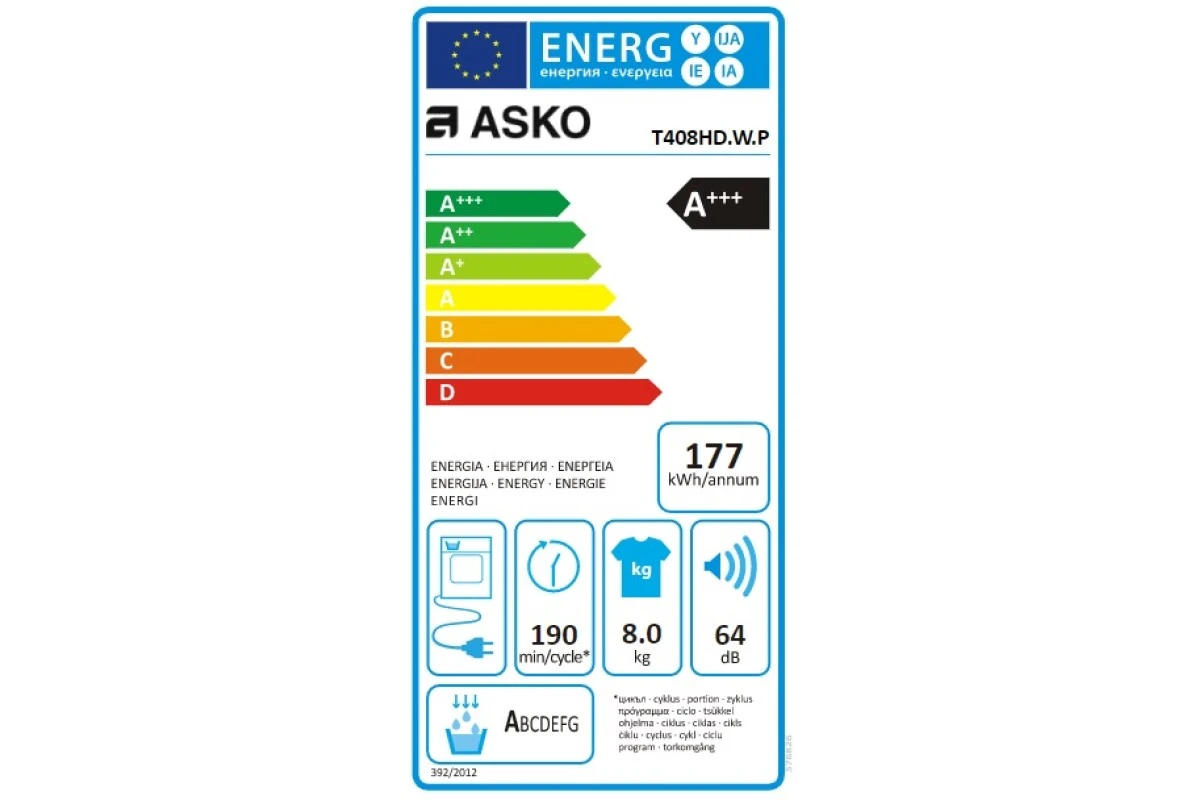 Сушильная машина Asko T408HD.W