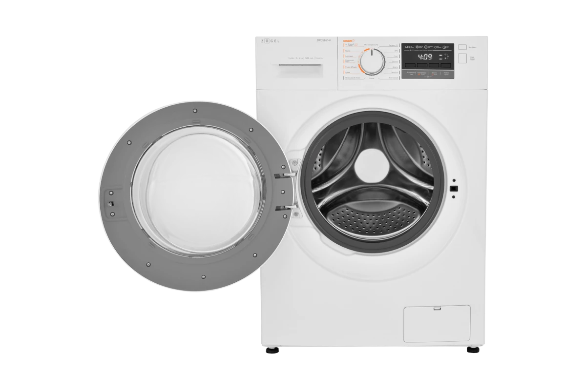 Стирально-сушильная машина узкая ZUGEL ZWDS8614I Inverter