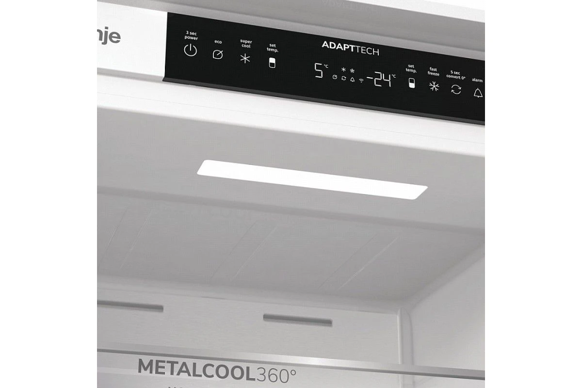 Встраиваемый двухкамерный холодильник Gorenje NRKI519E82WF