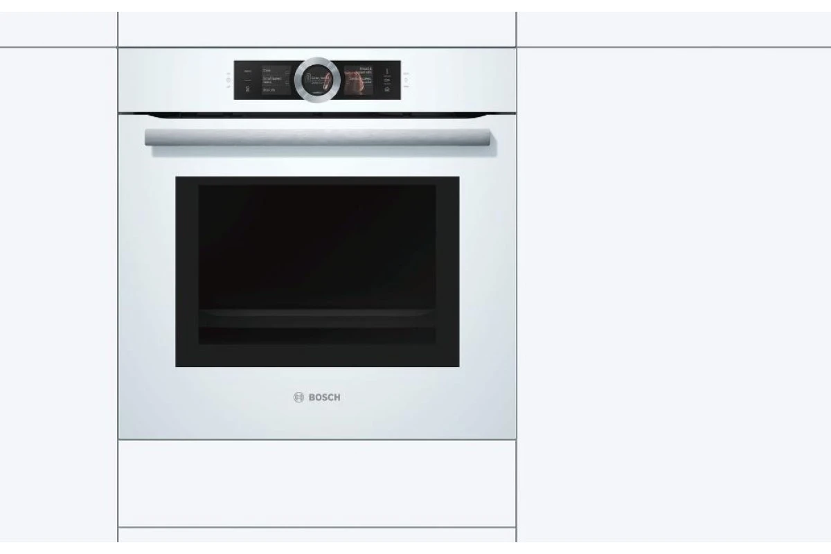Духовой шкаф с микроволнами и паром Bosch HNG6764W6