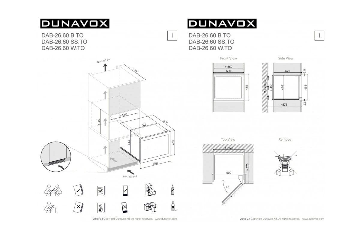 Винный шкаф Dunavox DAB-26.60SS.TO