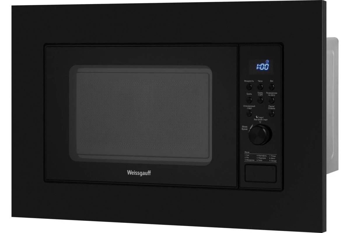 Встраиваемая микроволновая печь Weissgauff HMT-620 B Grill