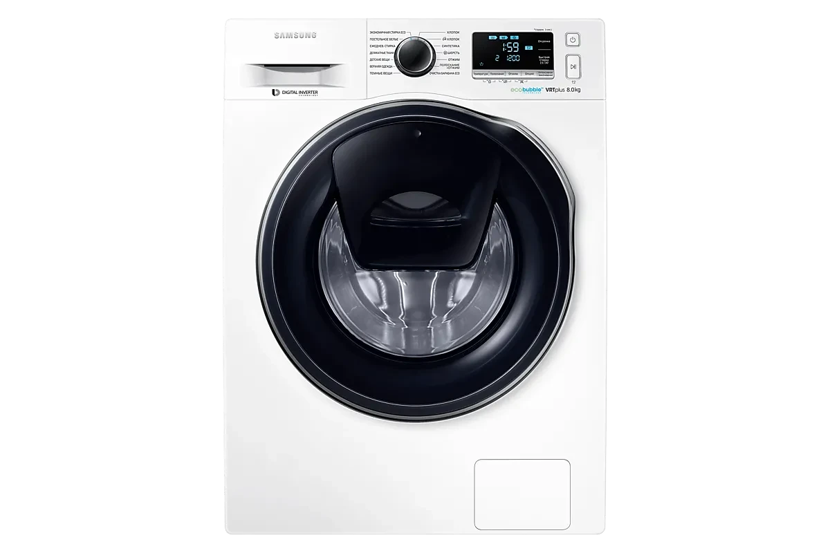 Стиральная машина Samsung WW80K6210RW/LD (AddWash и Eco Bubble)
