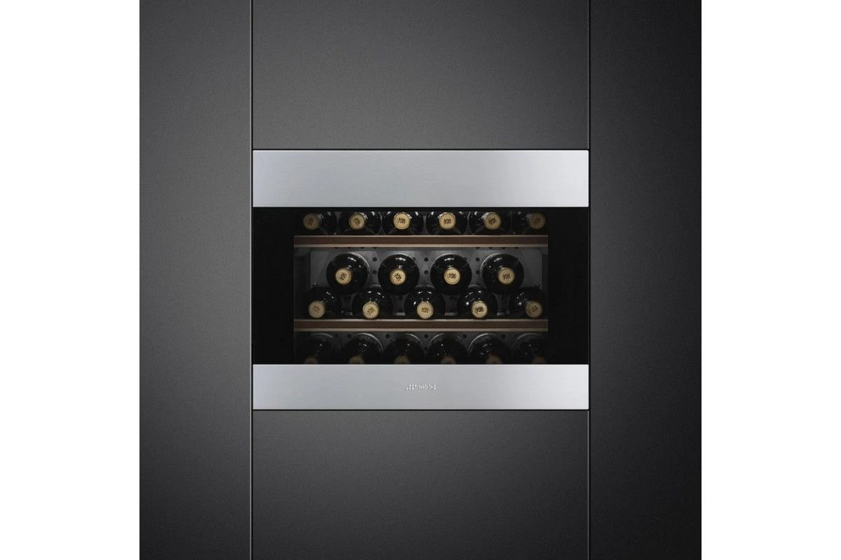 Встраиваемый холодильный шкаф для вина Smeg CVI321X3