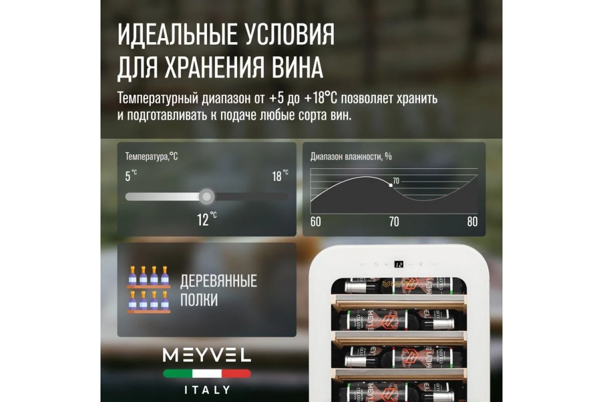Винный шкаф Meyvel MV22-KWF1