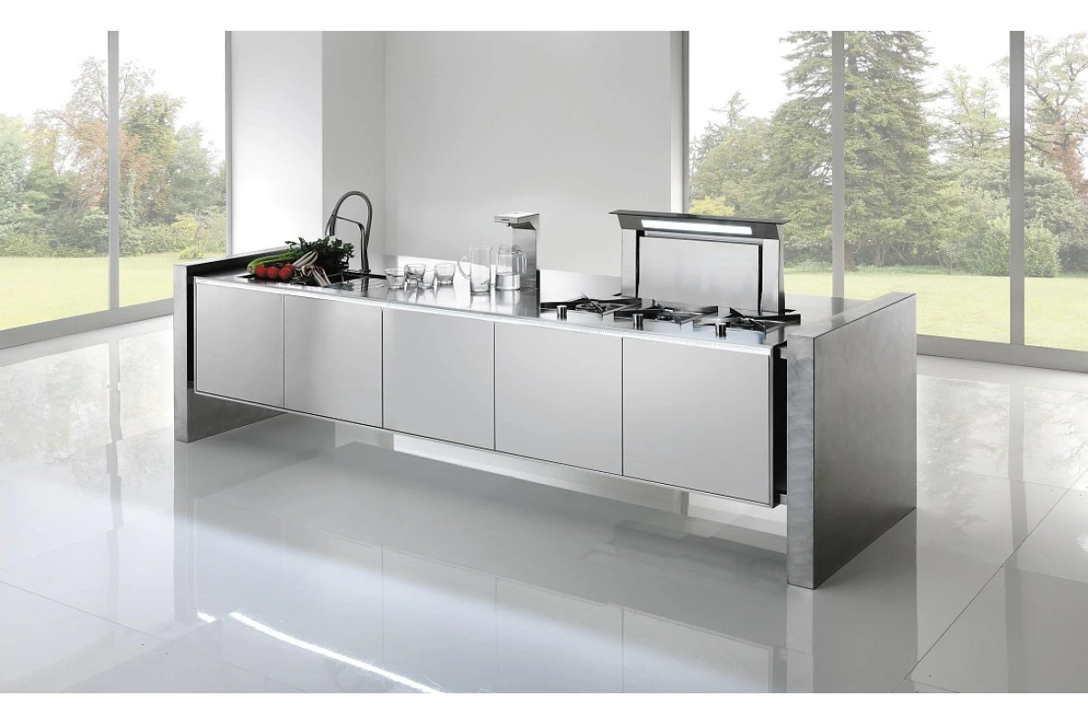 Вытяжка Falmec Design+ DOWN DRAFT tavolo 90 inox
