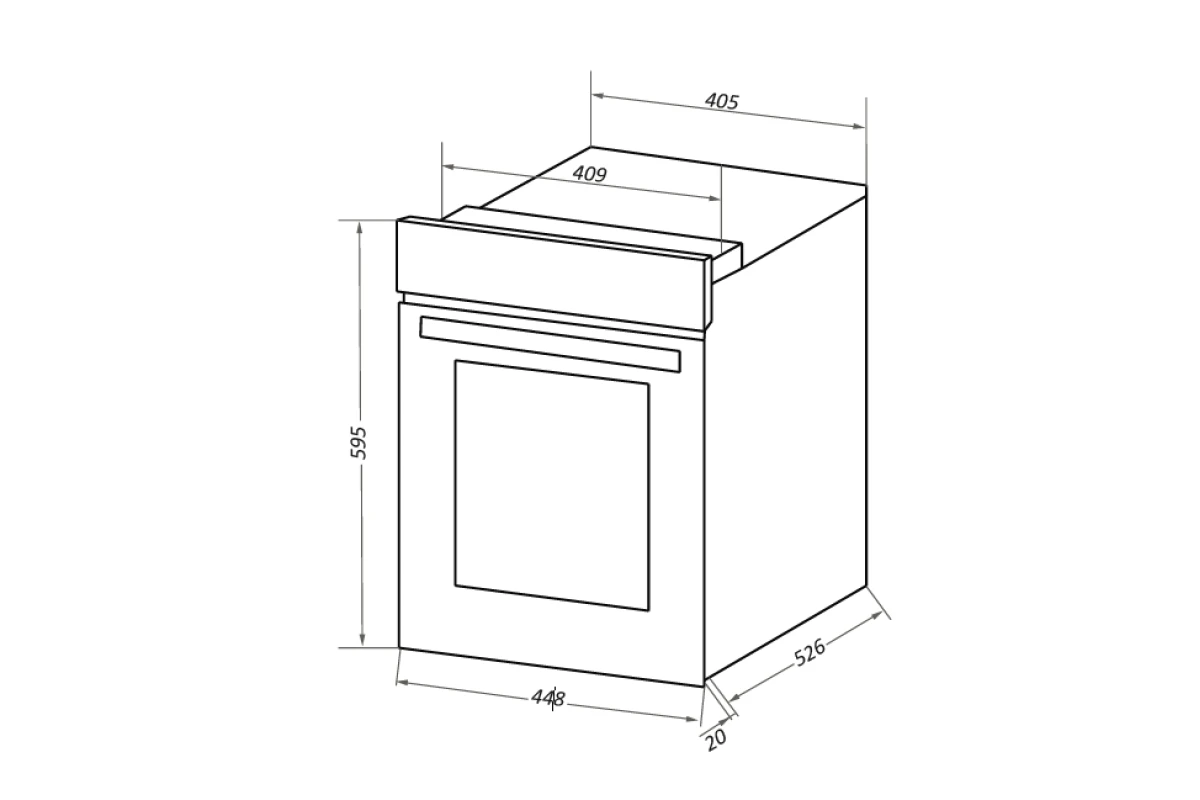 Шкаф духовой электрический HOMSair OES456BK