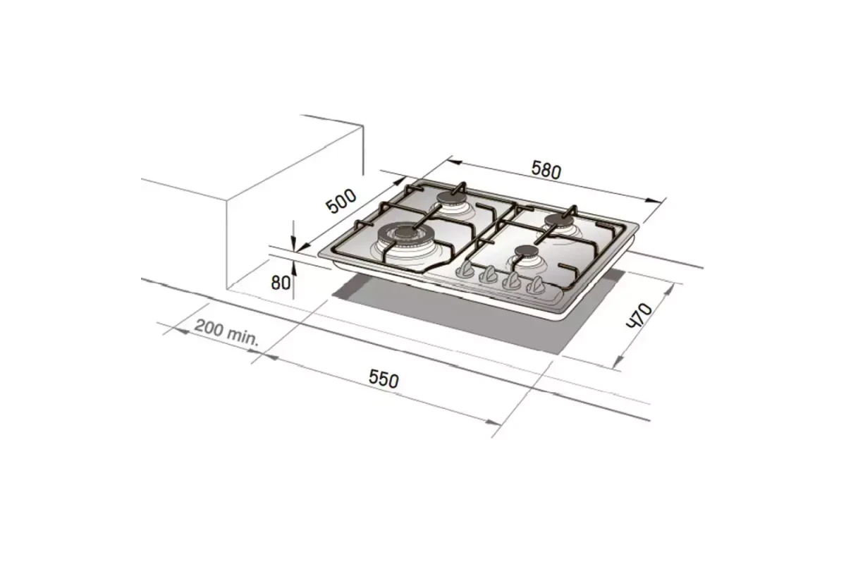 Газовая варочная панель DeLonghi IF 46.1 ASV GUD