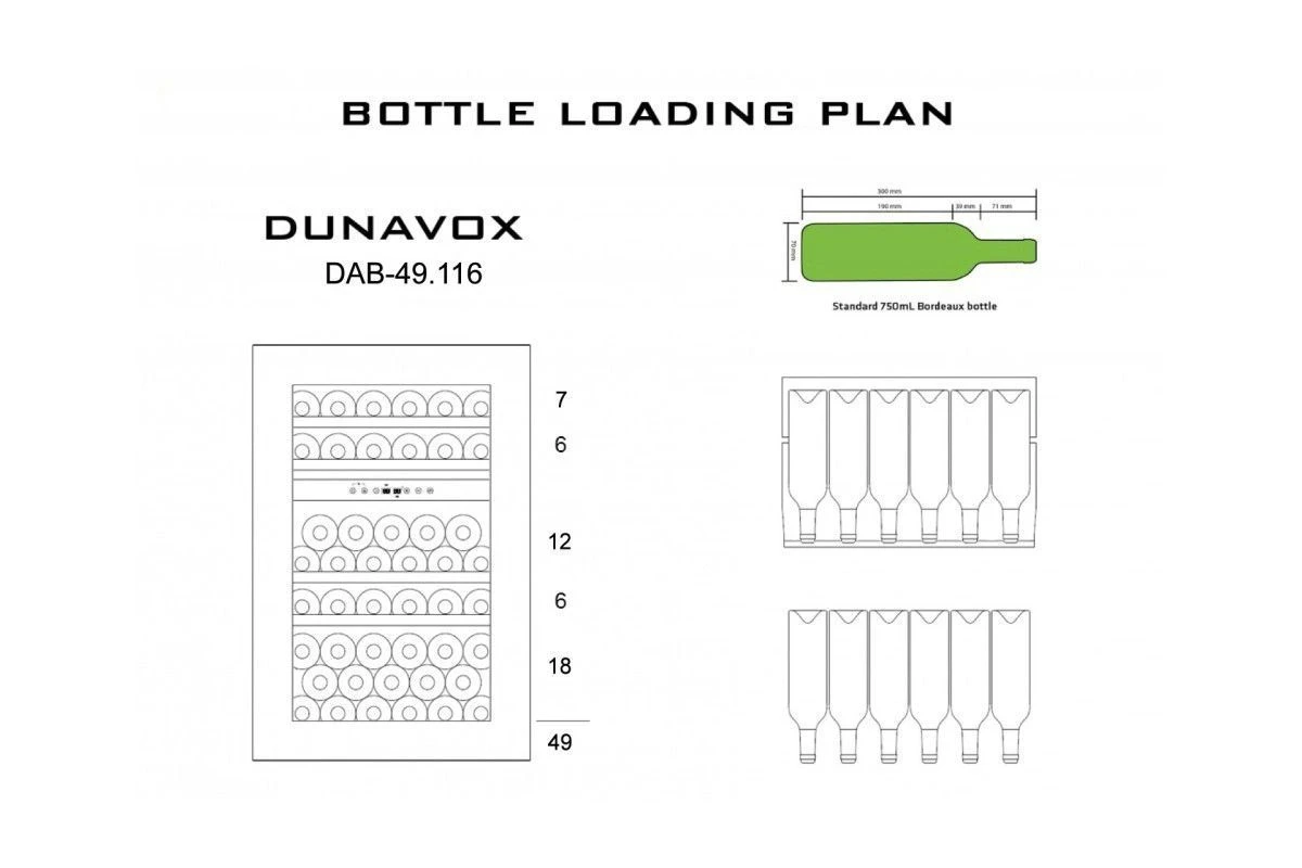 Винный шкаф Dunavox DAB-49.116DB.TO