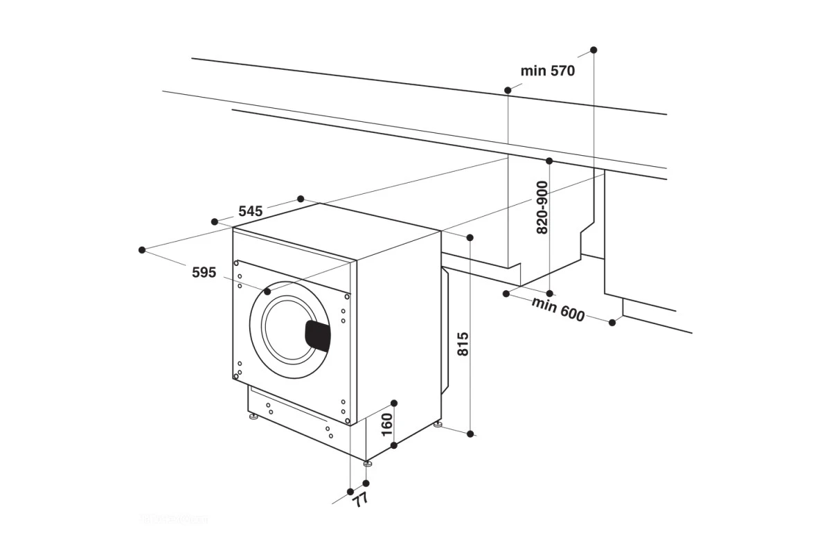 Стиральная машина с сушкой Whirlpool BI WDWG 861484 EU