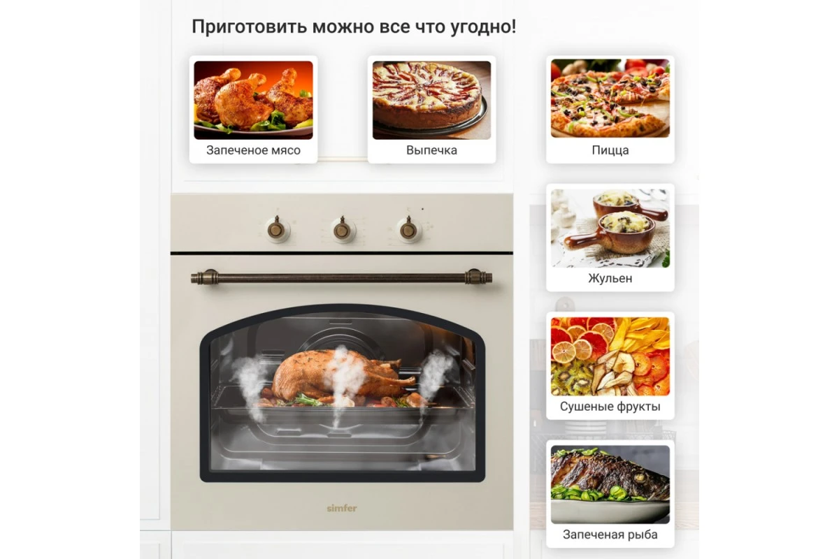 Электрический духовой шкаф Simfer B6EO16112