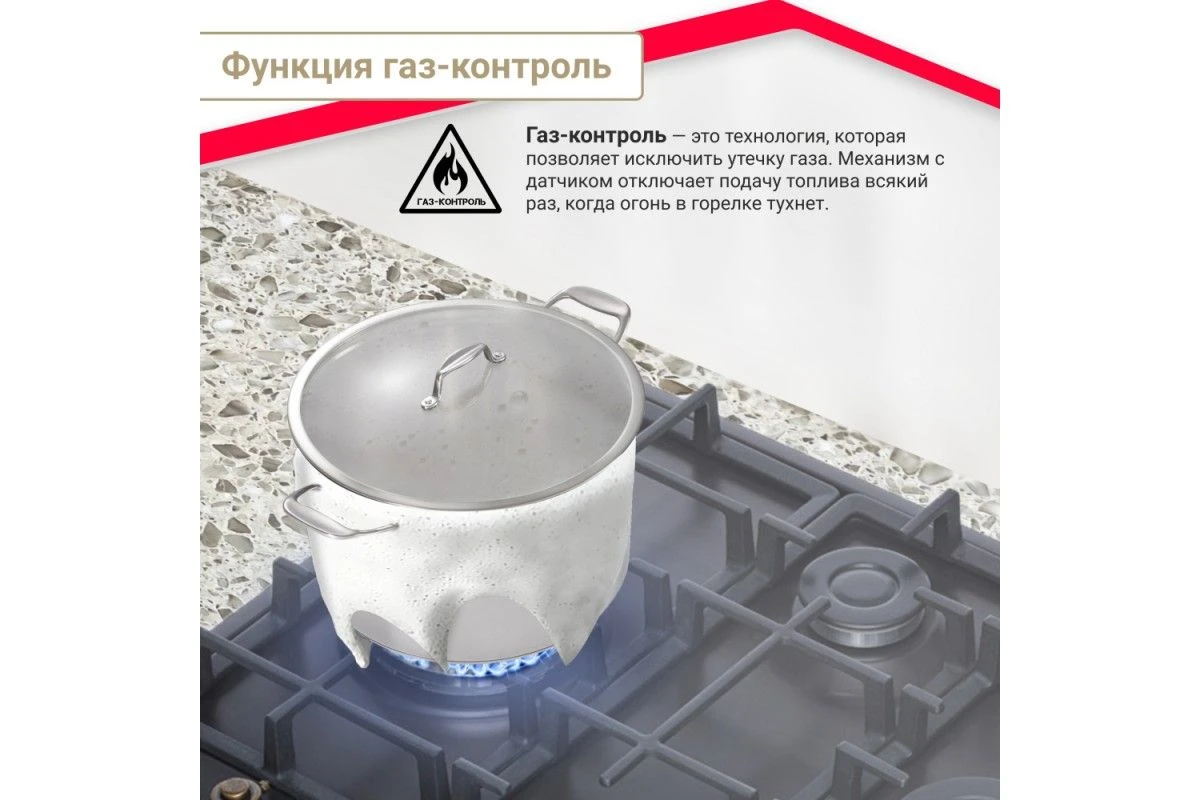 Газовая варочная поверхность Simfer H60V41L597