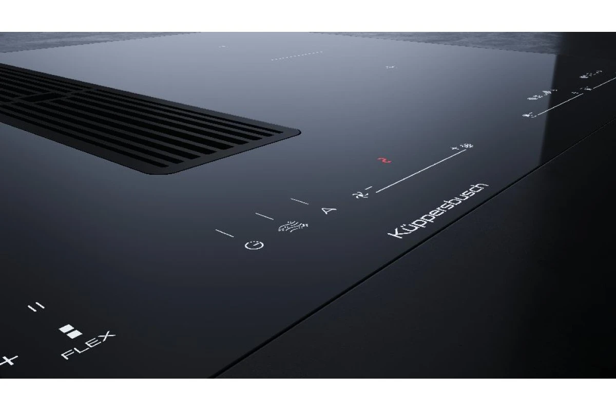 Индукционная варочная панель с вытяжкой Kuppersbusch KMI 8590.0 SR Black Velvet